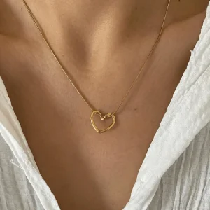Gold Plated Heart Necklace