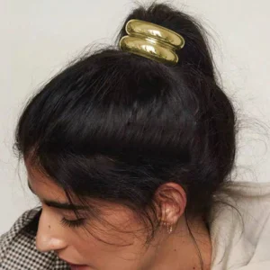 Double Band Gold Hair Tie